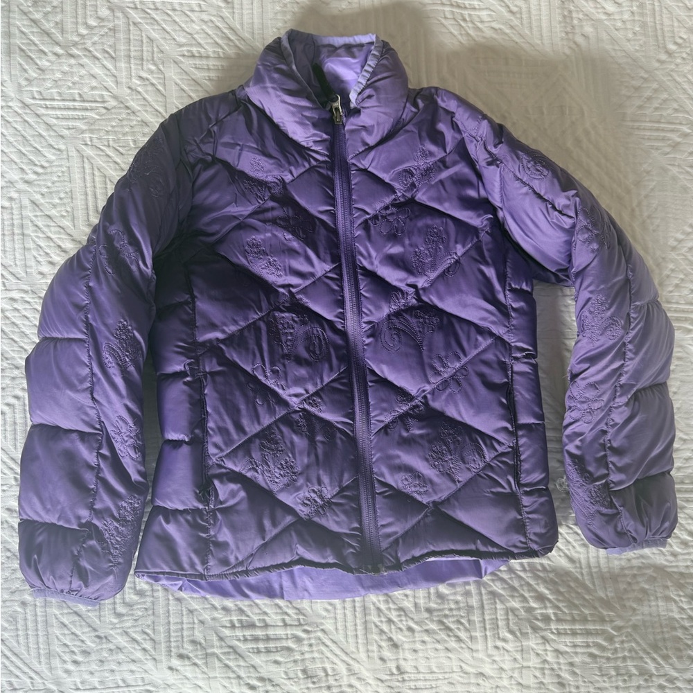 REI Purple Quilted Girls Puffer Jacket